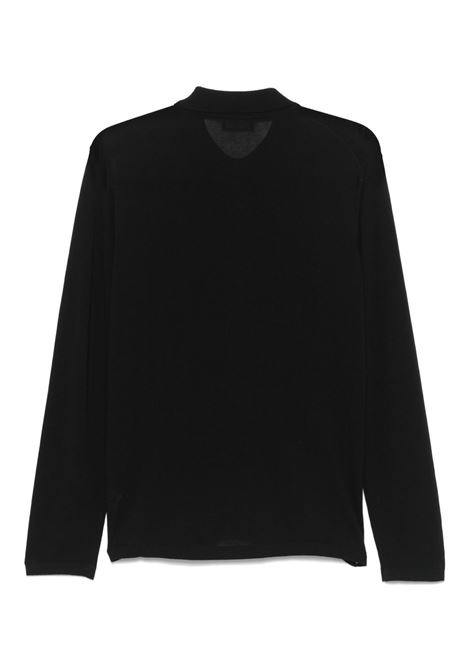 camicia in maglia  lunghe uomo nera ROBERTO COLLINA | RB10005RB1009